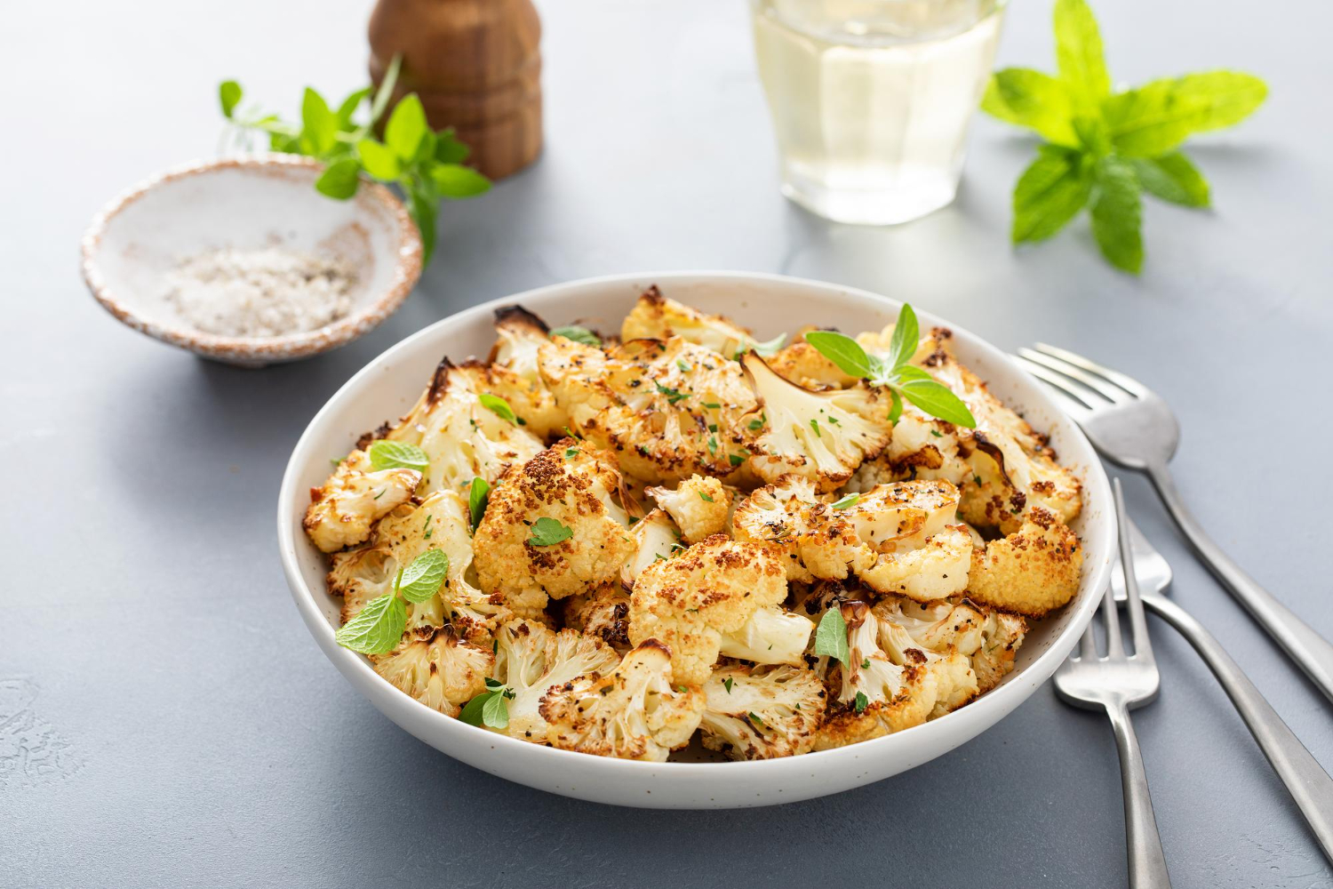 Sprø blomkål i airfryer